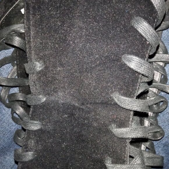 "  LACE IT UP GLADIATOR VIBE "  BOOTS Women – Black - Picture 2 of 4